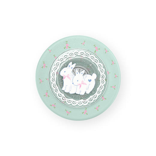 【青青呼吸】小兔的梦·MagSafe圆啪嗒 MAGSAFE磁吸手机气囊支架 Round圆啪嗒系列 蓝色 动物 拼贴 商品图2