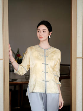 限量款 |STJINGx凯喜雅x故宫 |映竹对襟盘扣上衣(不退不换)