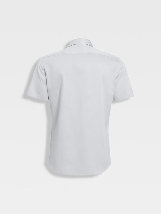 callisto水雾灰亲肤棉意式领短袖衬衫 商品图1