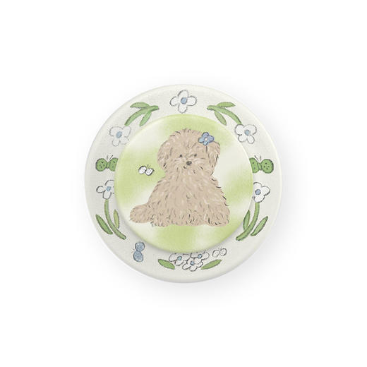 【青青呼吸】微风小狗·MagSafe圆啪嗒 MAGSAFE磁吸手机气囊支架 Round圆啪嗒系列 绿色 小狗 拼贴 商品图2