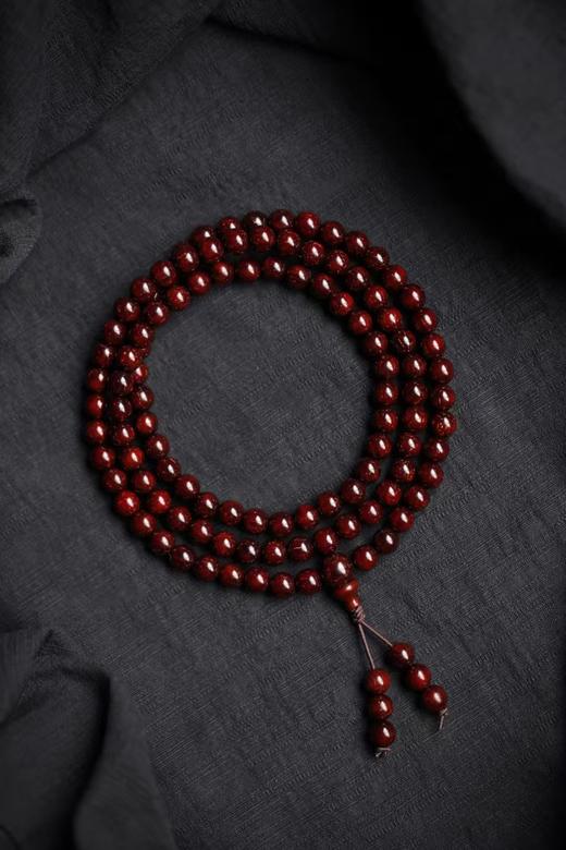 3647小叶紫檀满金星手串0.6*108粒 商品图0