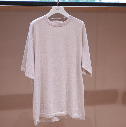 三色棉麻针织短袖T恤 商品图1