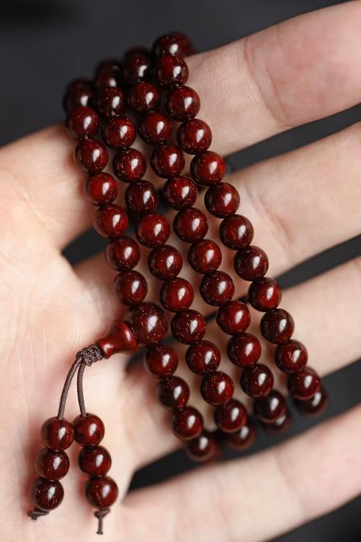 3647小叶紫檀满金星手串0.6*108粒 商品图1