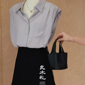 【不退不换】良木礼真丝翻领衬衫（25041）