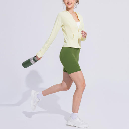 跃牌【欲动春风】系列 女夏防紫外线长袖凉感冰丝防晒衣修身显瘦户外透气跑步运动外套D16001 商品图3