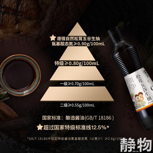 松茸五谷生抽375ml｜遵循自然 商品图6