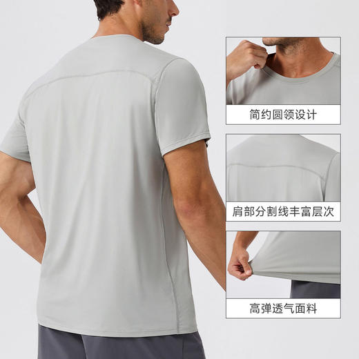 跃牌【欲动春风】男装系列 夏冰丝防晒运动T恤速干健身短袖户外宽松透气圆领上衣51233 商品图1