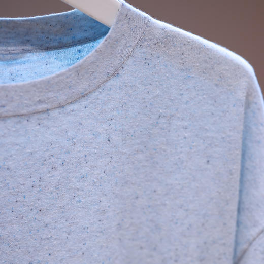 三色棉麻针织短袖T恤 商品图3