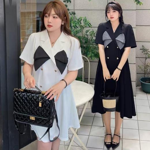 【诗铭洛可】XCY829小香风撞色长款连衣裙A12-2 商品图0