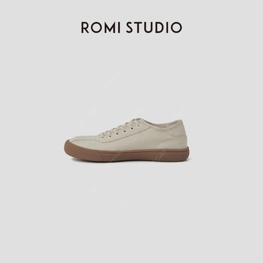 ROMI STUDIO“夏日休闲”极简风帆布低帮圆头平底休闲鞋 RWCRP33481 商品图1