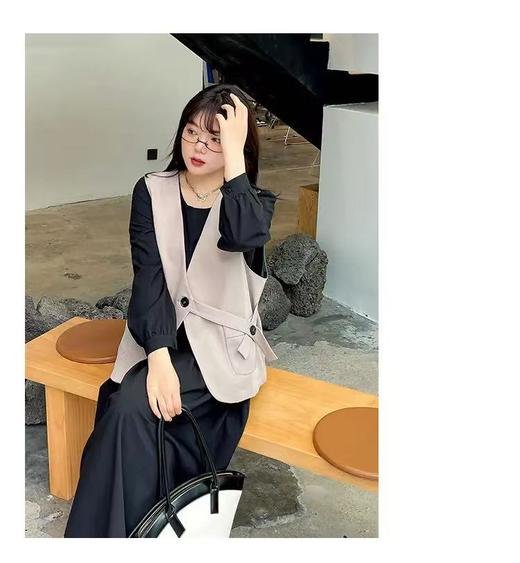 【诗铭洛可】XC7501马甲侧系扣单件马甲B10-3 商品图4