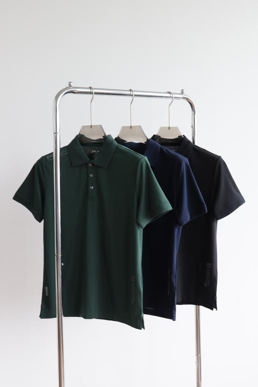 R.L.X 情侣款 珠地网棉 三色翻领polo衫 TX529 商品图1