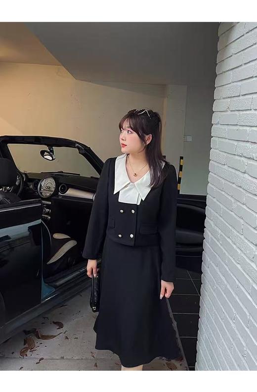 【诗铭洛可】XC2333 西服拼色短款单件外套B17-4 商品图6