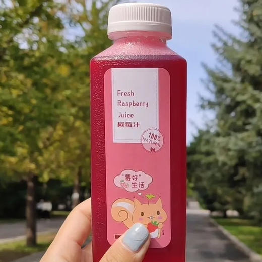 沈农树莓直饮汁450ml 后山树莓汁大瓶需冷冻或冷藏保存 商品图2