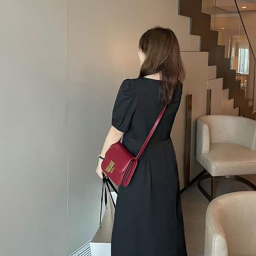 【诗铭洛可】XC2268连衣裙撞色领口小黑裙B14-1长款/B16-3短款 商品图2