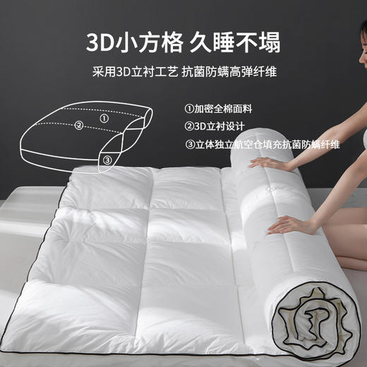 自然醒A类酒店防螨抗菌全棉软床垫家用宿舍学生床褥垫床上用品榻榻米褥子垫被LN 商品图2