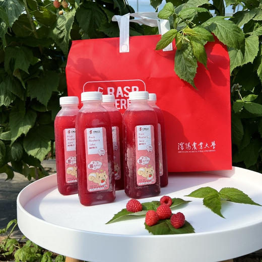 沈农树莓直饮汁450ml 后山树莓汁大瓶需冷冻或冷藏保存 商品图0
