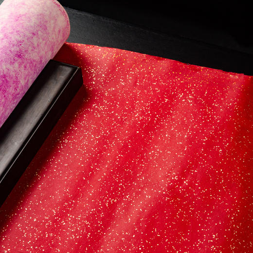 60-70年代顶级四尺大红细金蜡笺(一卷24张） 商品图8