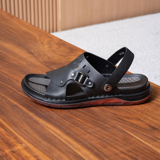 真皮轻便凉鞋 质感好穿｜百年品牌SACHA 男士夏季凉鞋 绅士凉爽 商品图11