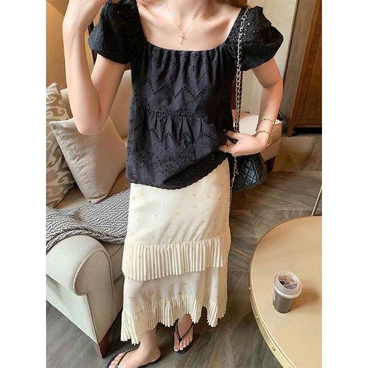 <曾小咸推荐>不规则裙摆碎花半身裙女夏季 商品图3