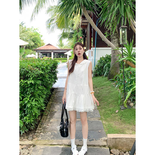 <曾小咸推荐>3.27现货秒杀 ！微信超特价！韩系无袖连帽连衣裙 日常229.99 立减100 秒杀129.99！！ 商品图3