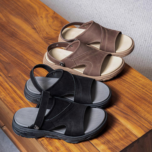 真皮轻便凉鞋 质感好穿｜百年品牌SACHA 男士夏季凉鞋 绅士凉爽 商品图2