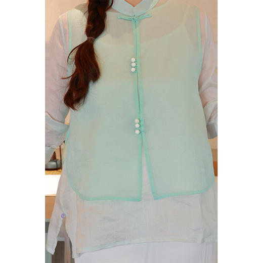 【抖音专属】圆摆马甲（24704311-天缥） 商品图5