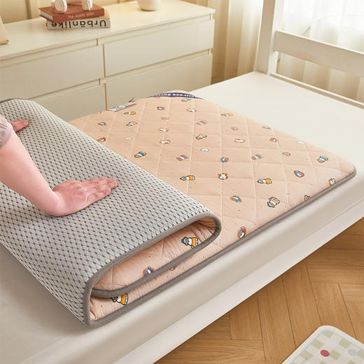 自然醒全棉纯棉抗菌三明治学生床垫4cm软垫床褥垫宿舍床垫家用卧室垫子可折叠LN 商品图12