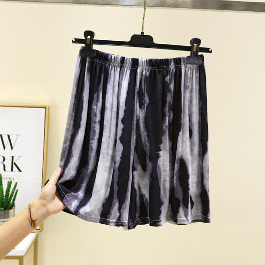 丁摩 新款居家短裤棉绸睡裤女夏季松紧腰短裤可外穿人造棉5ZF-2539 商品图8