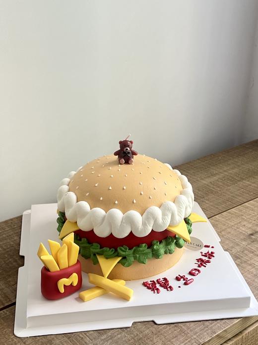 巨无霸汉堡蛋糕（修改底托的字下单备注哦） 商品图0