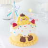 P014 “奶油霜手绘布丁狗” 手绘蛋糕 商品缩略图0
