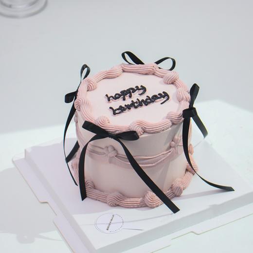 0847 “芭蕾风丝带蝴蝶结” 蛋糕 商品图0