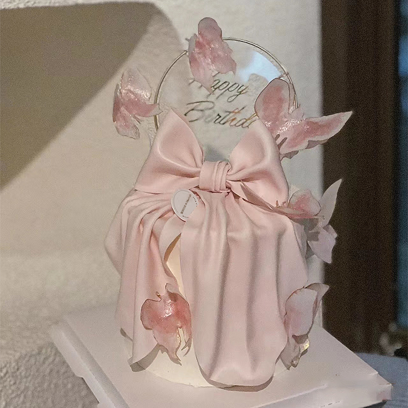 0664 “粉蝶纷飞 ”蛋糕