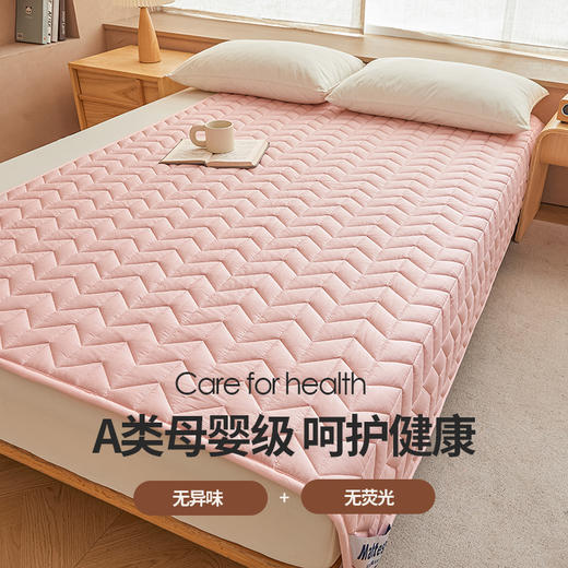 【初夏焕新】自然醒13070全棉卡通防滑床褥床垫13372抗菌床护垫四季通用薄款床褥垫防滑褥子席梦思保护垫床铺垫LN 商品图12