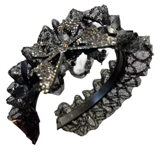 丁摩 发箍女[高颅顶]宽边头箍气质蝴蝶发卡显发量头饰外出百搭头饰5ZF-141 商品图4