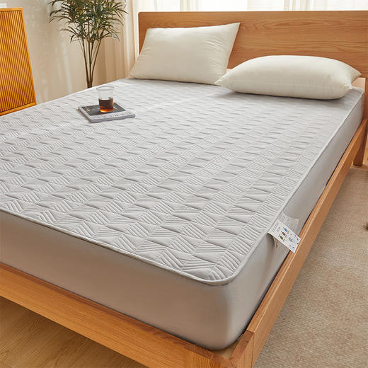 自然醒贴身氧乐棉防污抗菌抑菌床笠床垫保护套家用夹棉床笠防尘保护套罩1.5床笠防滑1.8床单件床垫套LN 商品图11