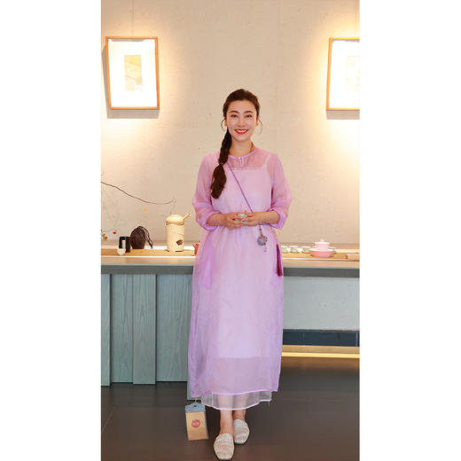 【抖音专属】【陌上花系列】圆领连衣裙（24707349-昌荣） 商品图0