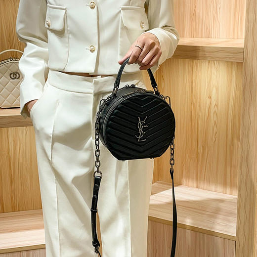 丁摩 小圆包女新款简约洋气百搭女士手提斜挎小包5ZF-9109 商品图2