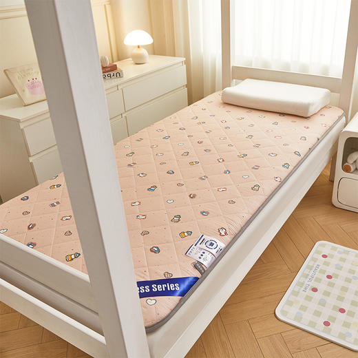 自然醒全棉纯棉抗菌三明治学生床垫4cm软垫床褥垫宿舍床垫家用卧室垫子可折叠LN 商品图7