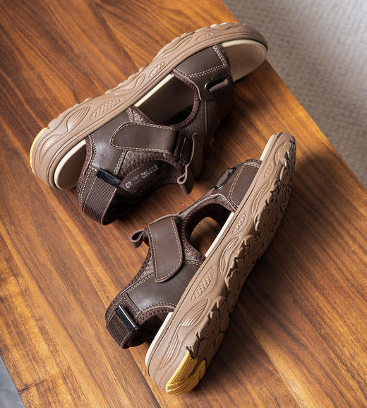 真皮轻便凉鞋 质感好穿｜百年品牌SACHA 男士夏季凉鞋 绅士凉爽 商品图12