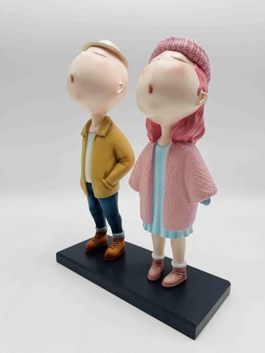 吴琼《深冬物语-粉黄版》限量雕塑 商品图1