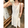 <曾小咸推荐>法式赫本风杏色背心连衣裙无袖 商品缩略图1