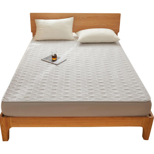 自然醒贴身氧乐棉防污抗菌抑菌床笠床垫保护套家用夹棉床笠防尘保护套罩1.5床笠防滑1.8床单件床垫套LN 商品图14