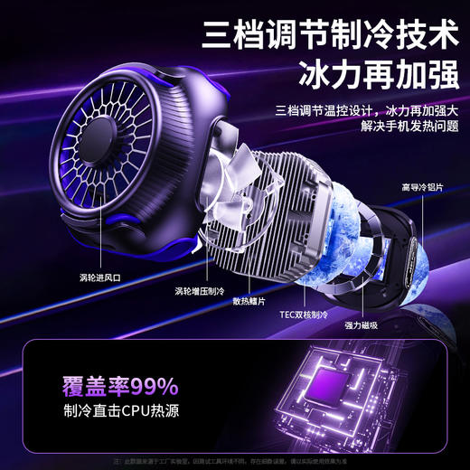 【半导体降温！一贴瞬冷】磁吸手机散热器双核结冰制冷器背夹游戏。ry 商品图2