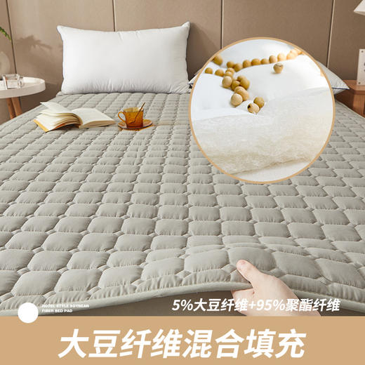 自然醒原棉大豆床褥垫酒店款可机洗保护垫家用床垫软垫铺床褥子防滑垫被单人宿舍床褥垫LN 商品图0