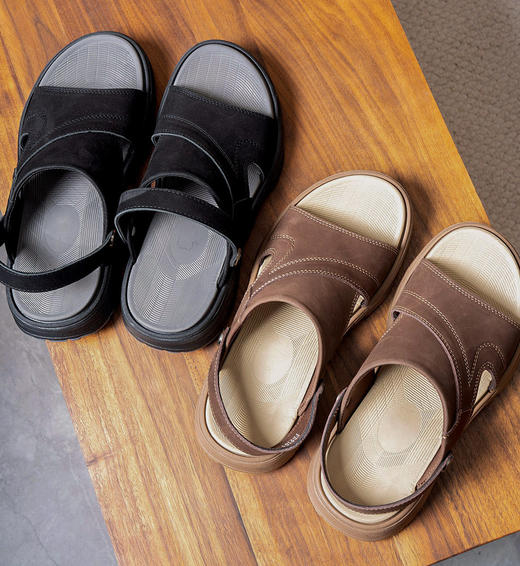 真皮轻便凉鞋 质感好穿｜百年品牌SACHA 男士夏季凉鞋 绅士凉爽 商品图10