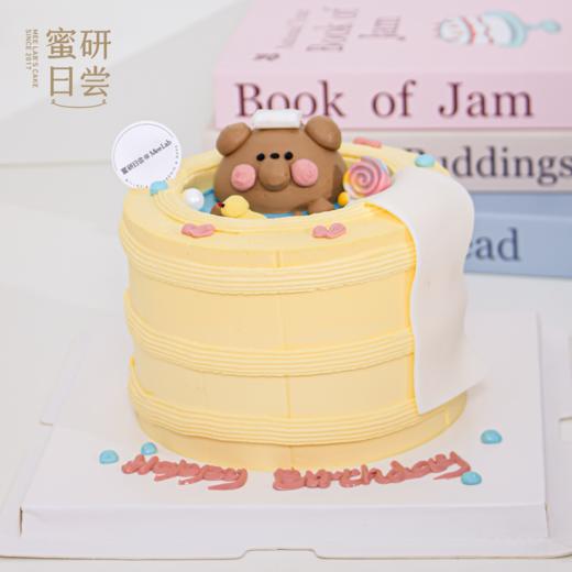 P021 “泡澡小熊” 手绘蛋糕 商品图3