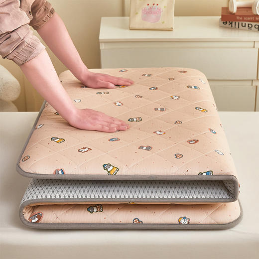 自然醒全棉纯棉抗菌三明治学生床垫4cm软垫床褥垫宿舍床垫家用卧室垫子可折叠LN 商品图13