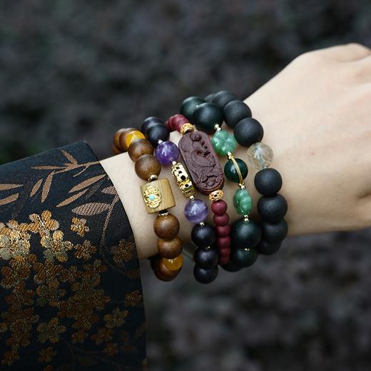（两件至高立减148元）后辰·东方传统色香养手串，中国传统香气多巴胺首饰，腕间藏青山，呼吸皆自然 商品图1
