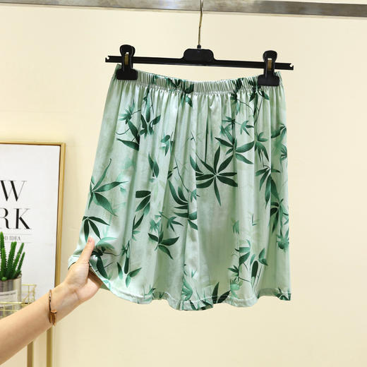 丁摩 新款居家短裤棉绸睡裤女夏季松紧腰短裤可外穿人造棉5ZF-2539 商品图7